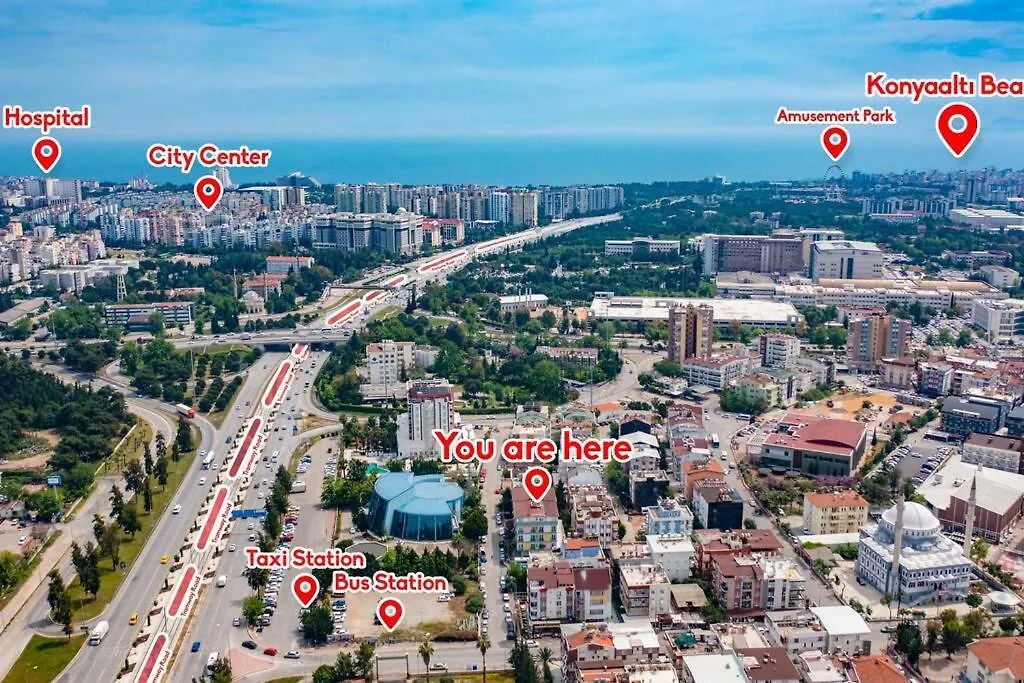 Ferah, Konyaalti Kumsalina Yakin, Merkezi Konum '15' Antalya 0*,